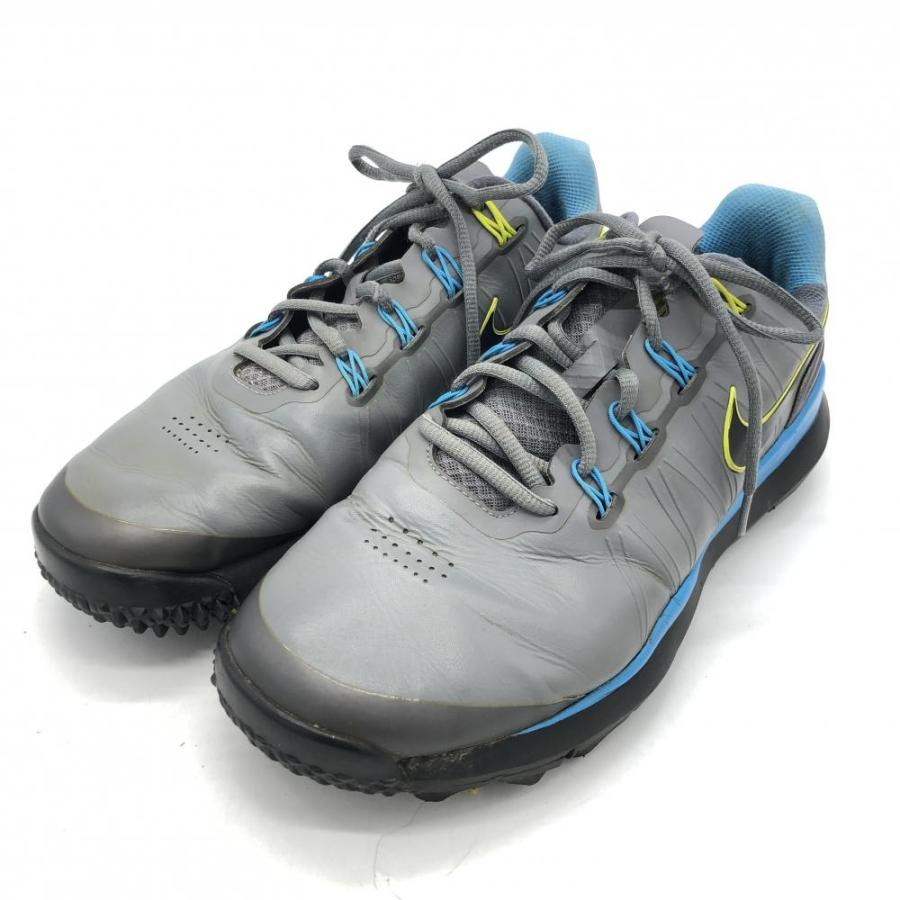 NIKE（ナイキ） ナイキゴルフ ゴルフシューズ グレー×ブルー 605390