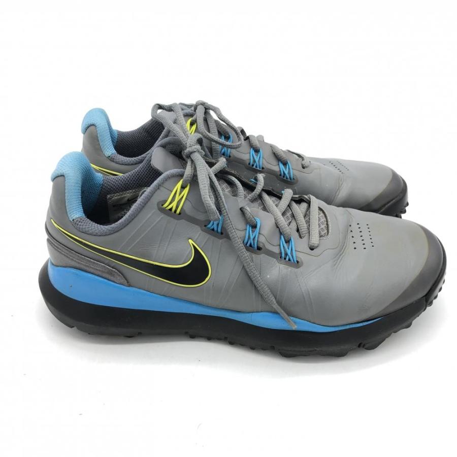 NIKE（ナイキ） ナイキゴルフ ゴルフシューズ グレー×ブルー 605390