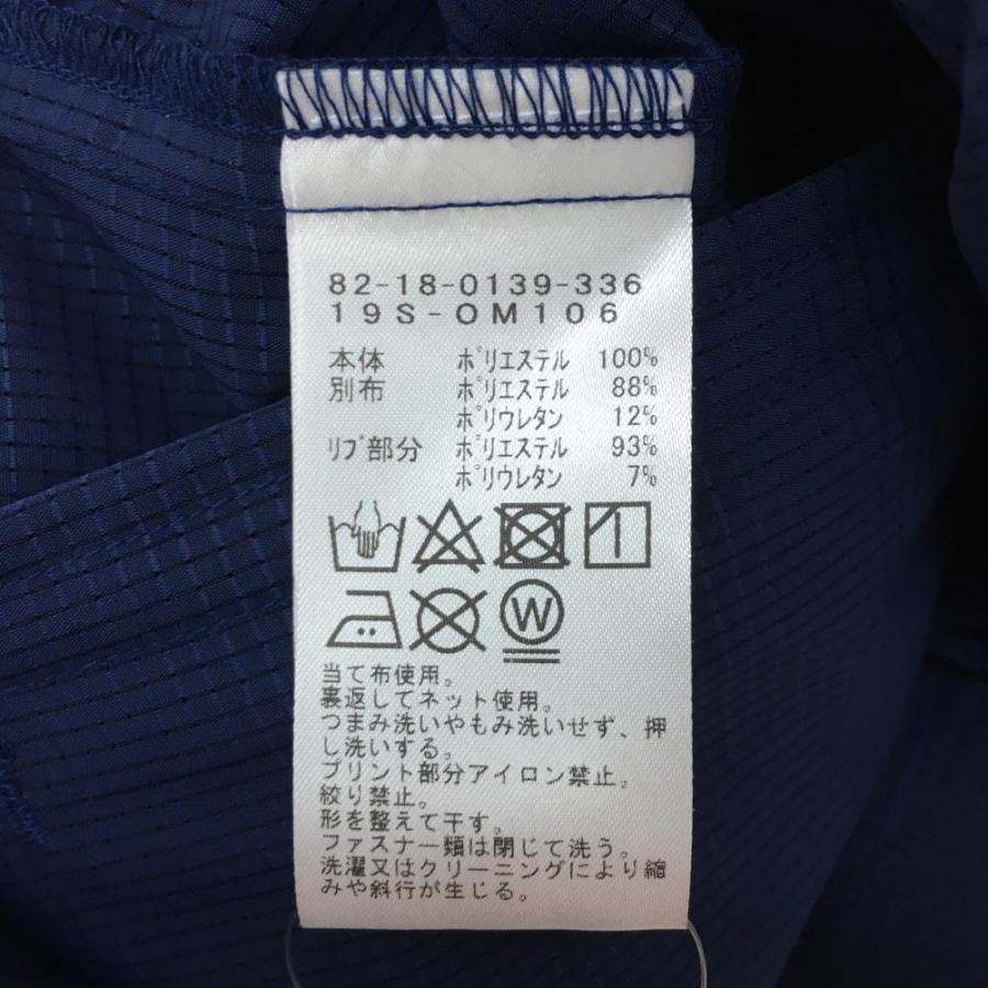 超美品)BEAMS GOLF ビームスゴルフ ブルゾン ネイビー×白 袖ロゴ