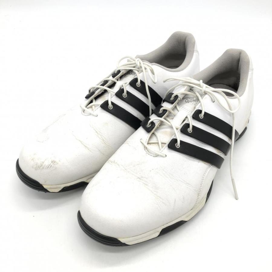 adidas アディダス ゴルフシューズ 白×黒 3ライン F33314 メンズ 27.0