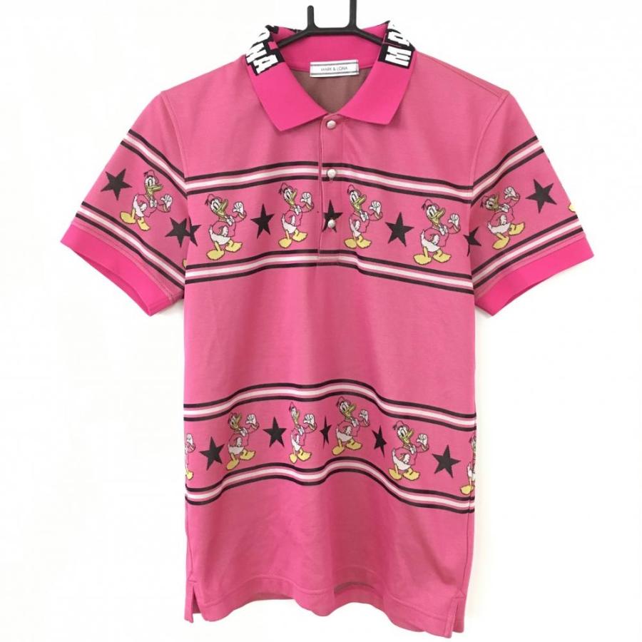 Off価格 美品 Mark Lona マークアンドロナ 半袖ポロシャツ ピンク 黒 ドナルド 星 メンズ M ゴルフウェア 1 レオナード 通販 Yahoo ショッピング