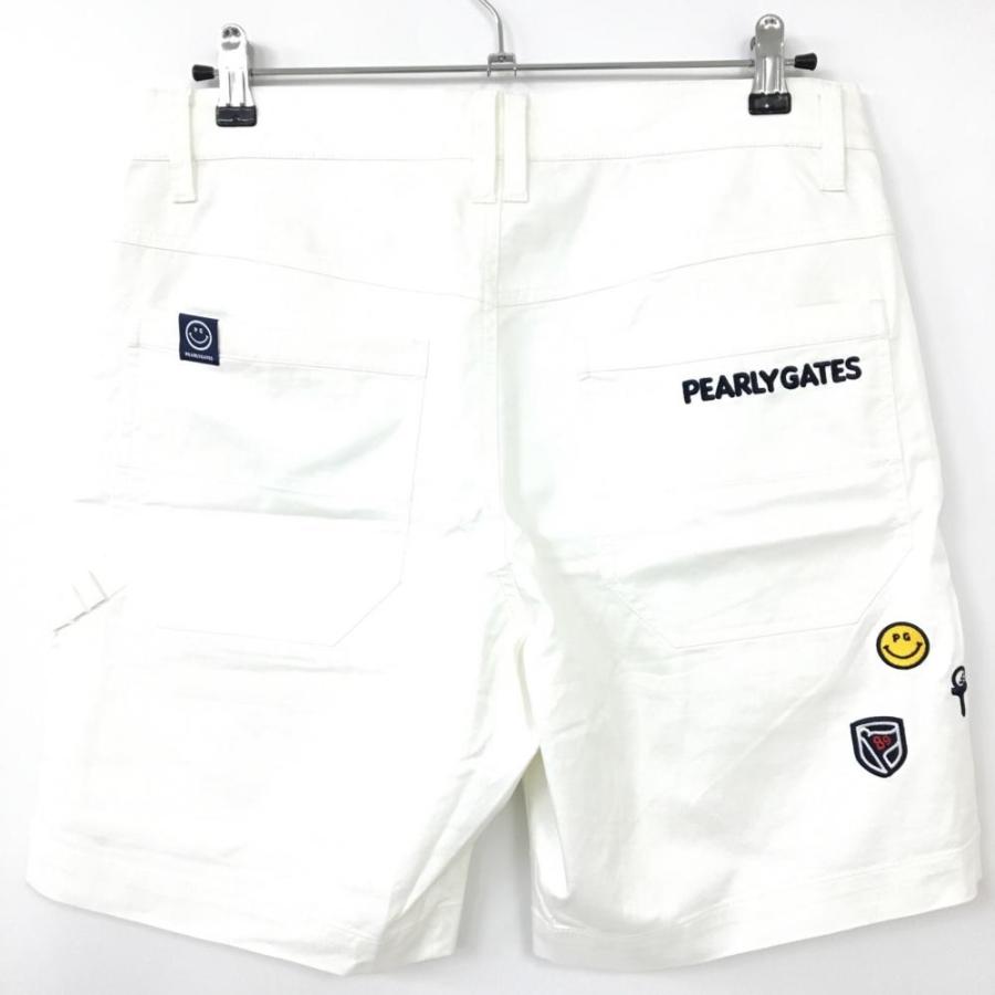 超美品)PEARLY GATES パーリーゲイツ ハーフパンツ 白×ネイビー 超美品)PEARLY GATES パーリーゲイツ ハーフパンツ 白×ネイビー