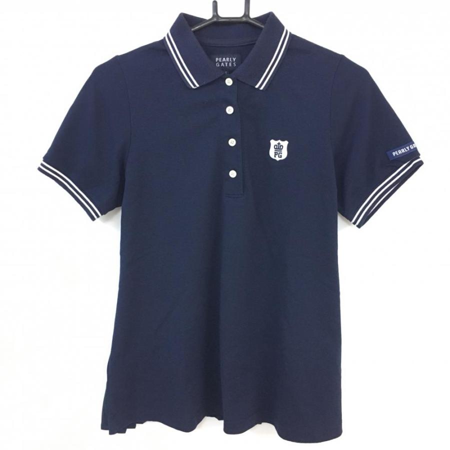 パーリーゲイツ　ポロシャツ 1256 パーリーゲイツ PEARLY GATES ポロシャツ 紺 サイズ1