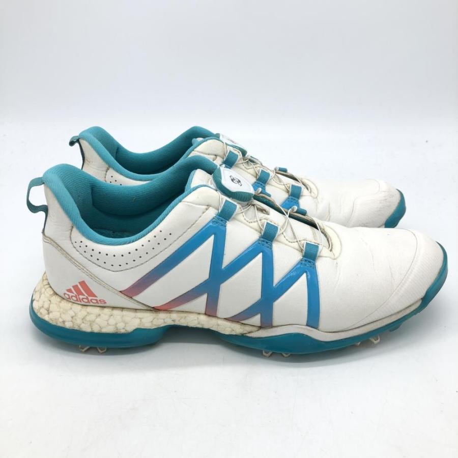 adidas（アディダス） ゴルフシューズ 白×ライトブルー アディパワー