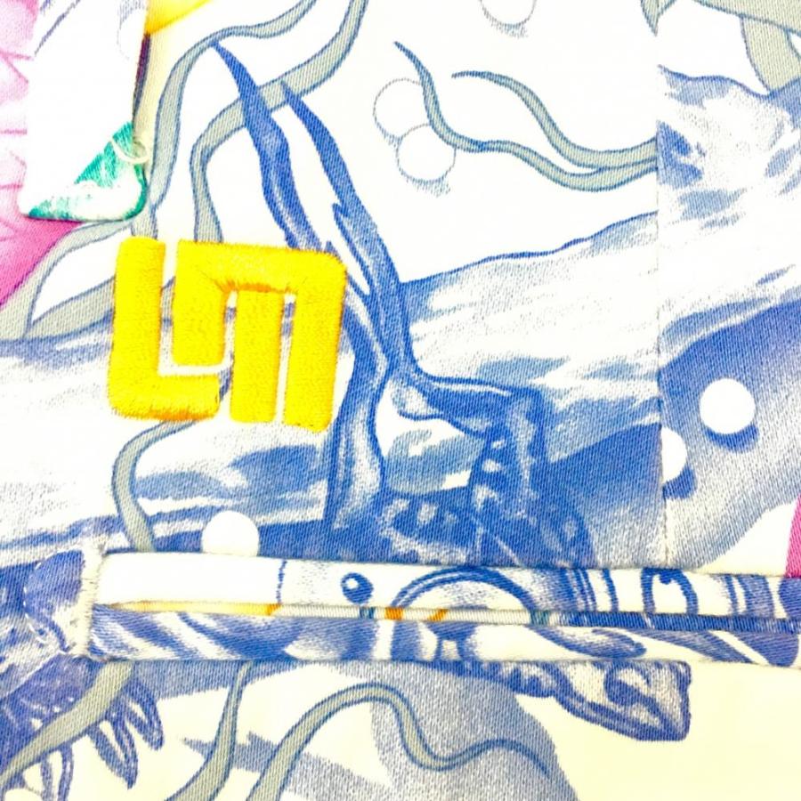 美品)LOUDMOUTH ラウドマウス ハーフパンツ ライトブルー×イエロー