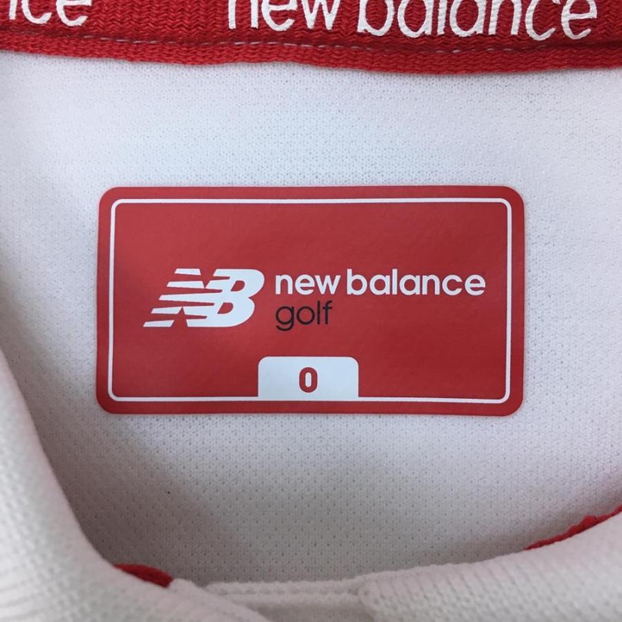 New Balance（ニューバランス） ノースリーブポロシャツ イエロー×白