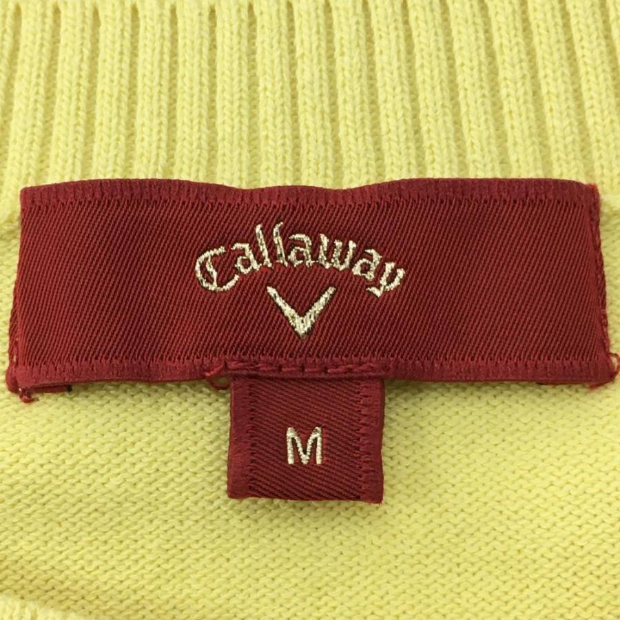 Callaway（キャロウェイ） レッドレーベル ニットベスト イエロー×白