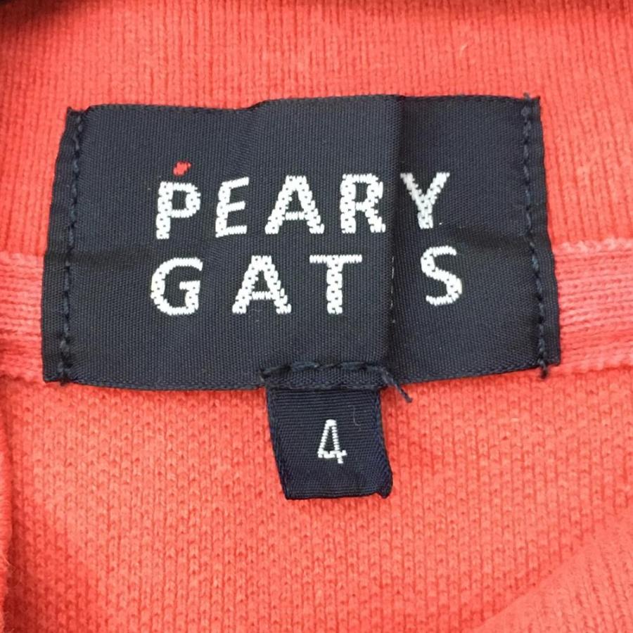 PEARLY GATES（パーリーゲイツ） 半袖ポロシャツ ピンクレッド バック