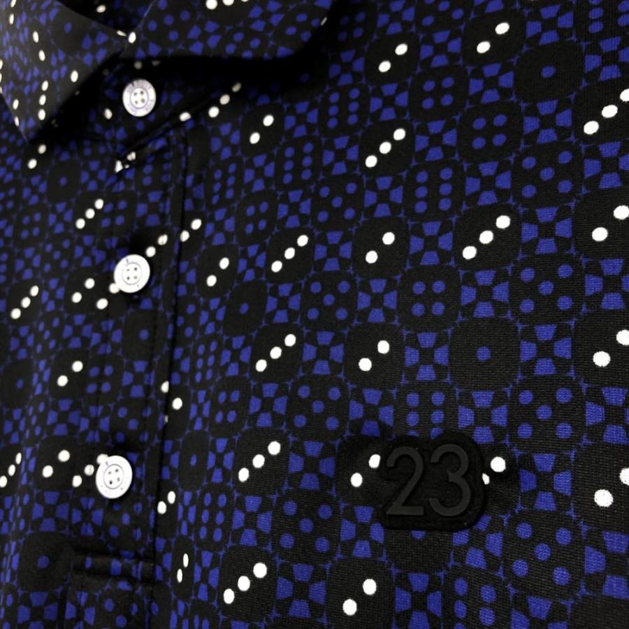 10%OFF価格／(超美品)23区 23区ゴルフ 長袖ポロシャツ パープル