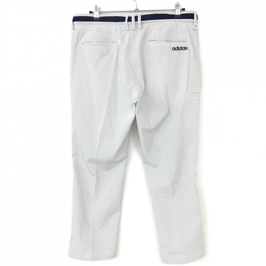 アディダス ゴルフパンツ 新品 タグ付 W88 ライトグレー ストライプ adidas（アディダス） パンツ ライトグレー×白 ストライプ サッカー