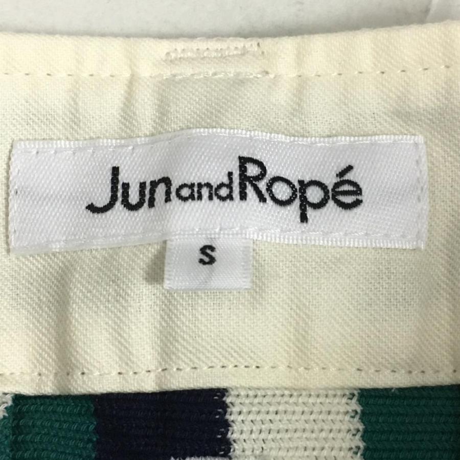 JUN&ROPE'（ジュンアンドロペ） スカート ネイビー×グリーン