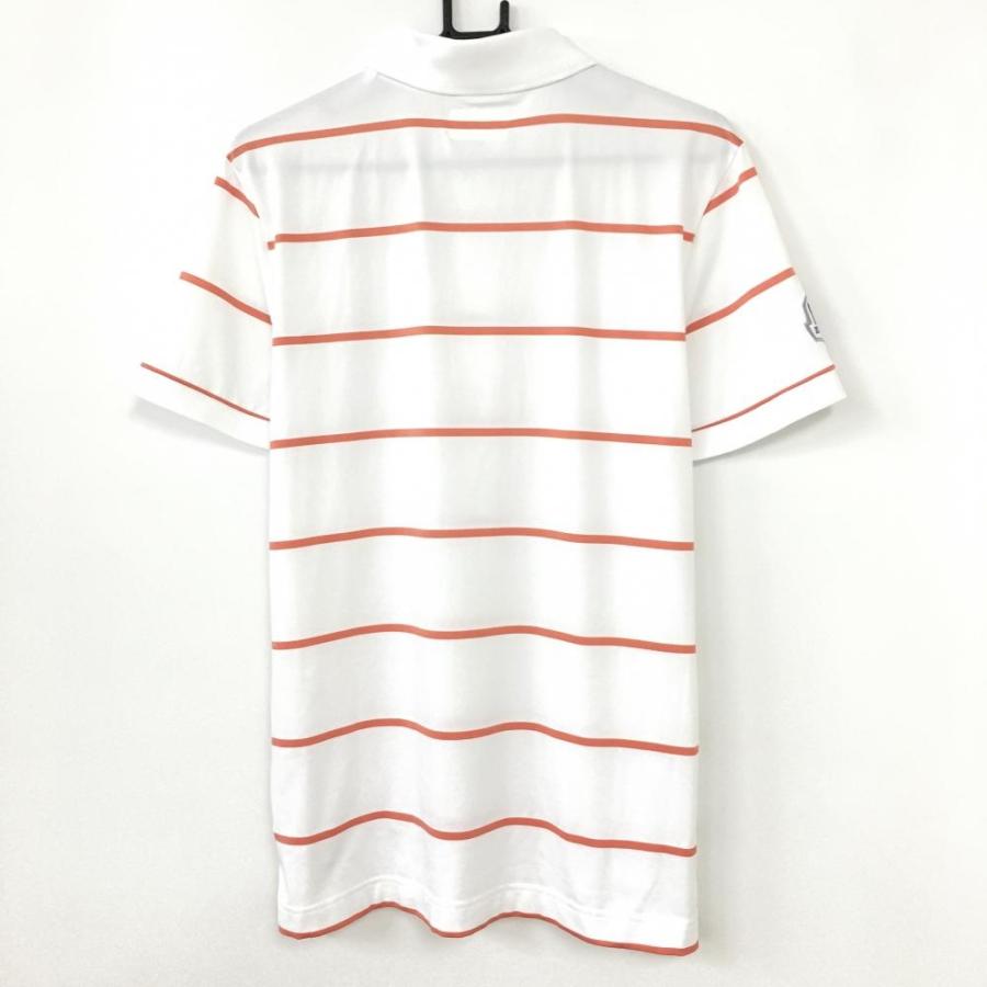 LACOSTE SPORT ラコステ ポロシャツ 半袖 ホワイト オレンジ 38 LACOSTE（ラコステ） ラコステスポーツ 半袖ポロシャツ 白×オレンジ