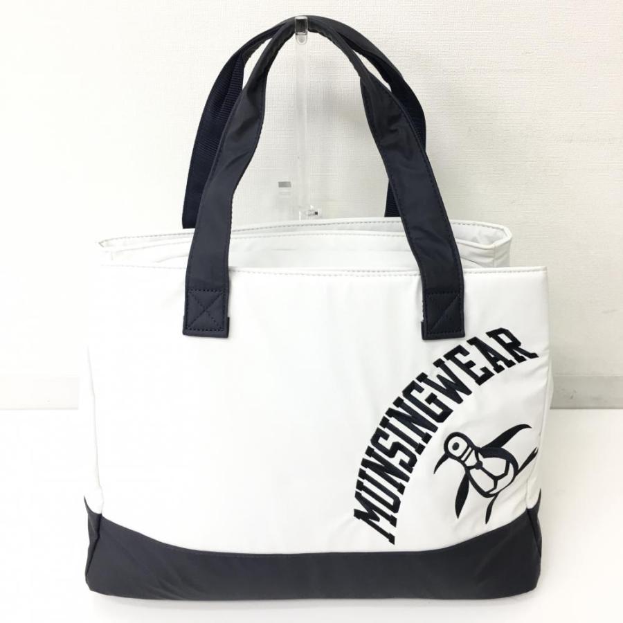 超美品】2021年＊Munsingwear マンシングウェア ボストンバッグ 白