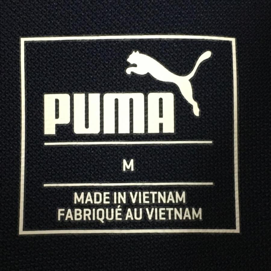 PUMA プーマ 半袖ポロワンピース ネイビー×白 スカート総柄 インナー