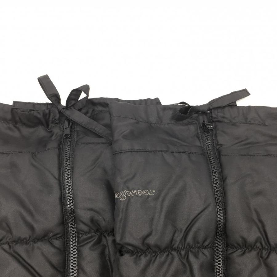 超美品】Munsingwear マンシングウェア 中綿レッグウォーマー 黒 裏