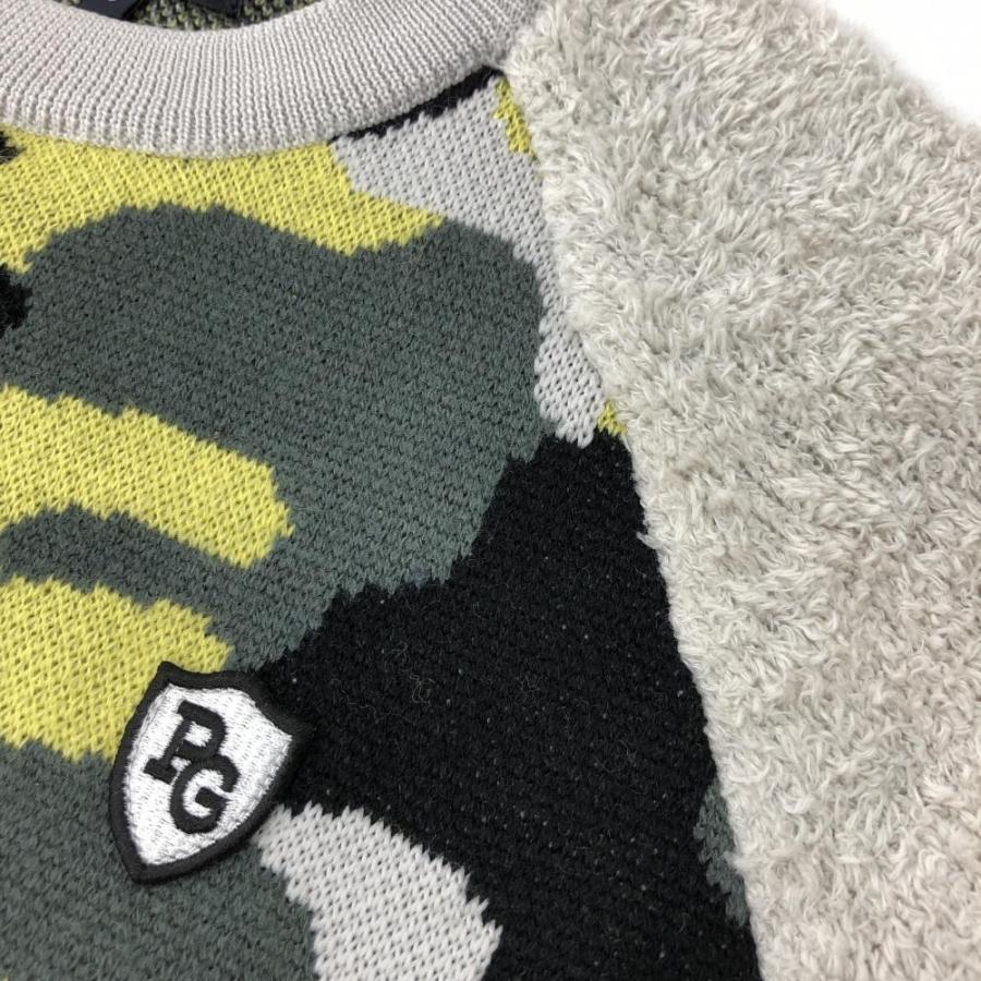 10%OFF価格／(美品)PEARLY GATES パーリーゲイツ 異素材ニットセーター  