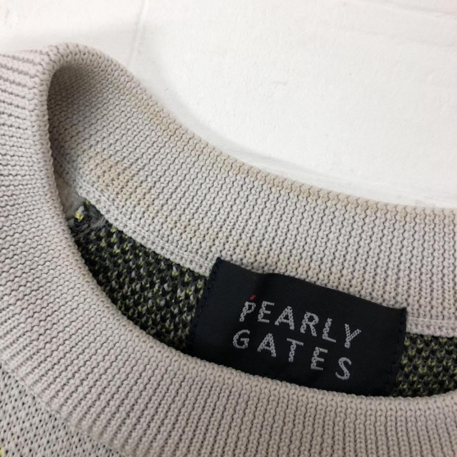 10%OFF価格／(美品)PEARLY GATES パーリーゲイツ 異素材ニットセーター