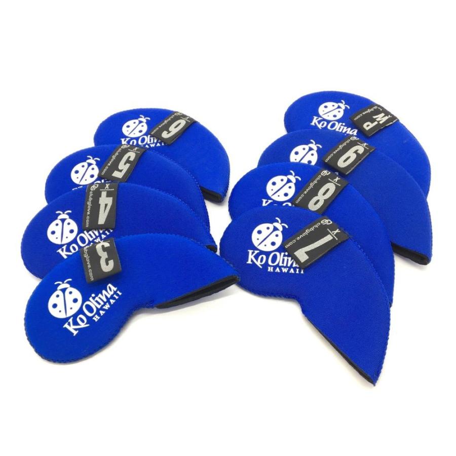 30%OFF価格／(美品)Ko Olina コオリナ アイアンカバー8点セット ブルー 