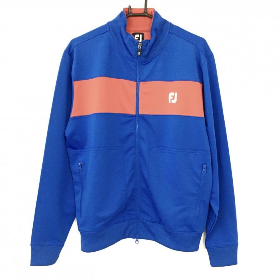 FootJoy（フットジョイ） ジップブルゾン ブルー×赤 ジャージ生地