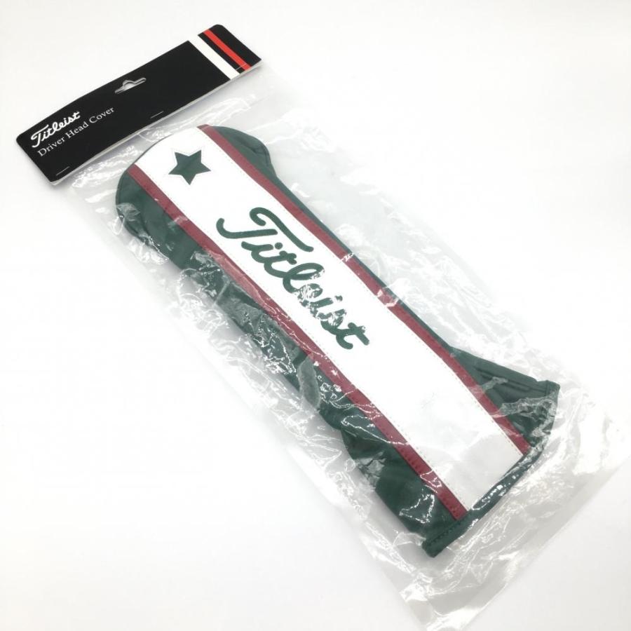 新品】TITLEIST タイトリスト ヘッドカバー グリーン×白 ドライバー用