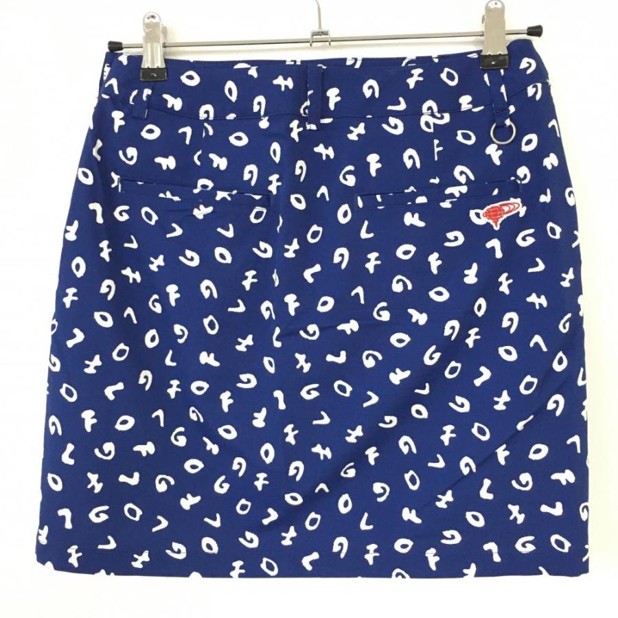 【極美品】BEAMS GOLF ビームスゴルフ パテッド 撥水スカート 中綿蓄熱 BEAMS（ビームス） 【超美品】ビームスゴルフ スカート ブルー×白