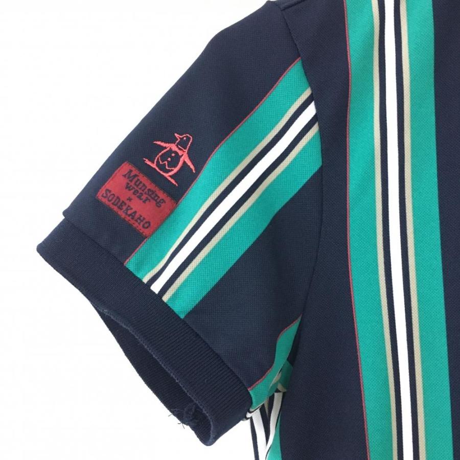 Munsingwear（マンシングウェア） 半袖ポロワンピース ネイビー