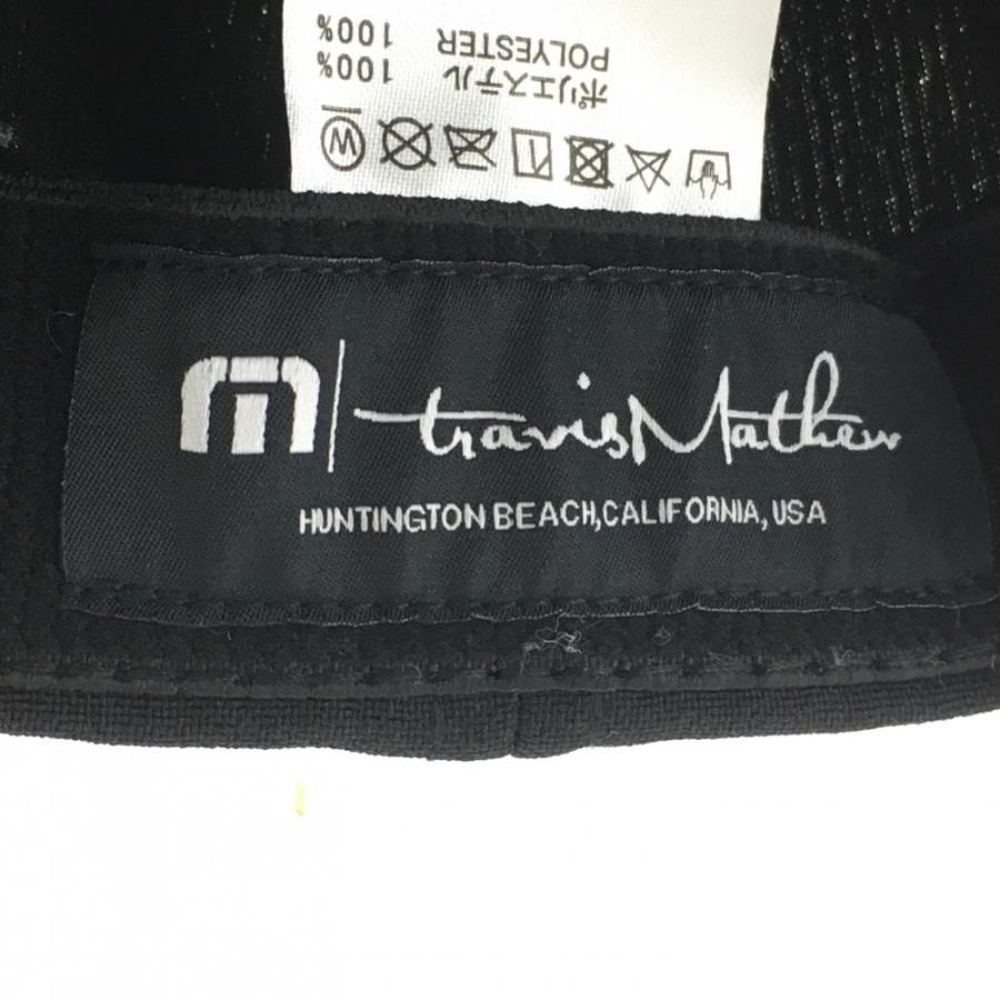 超美品】travis mathew トラビスマシュー キャップ 黒 ビッグロゴ