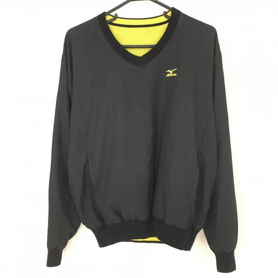 MIZUNO（ミズノ） リバーシブルニットセーター イエロー×黒 Vネック