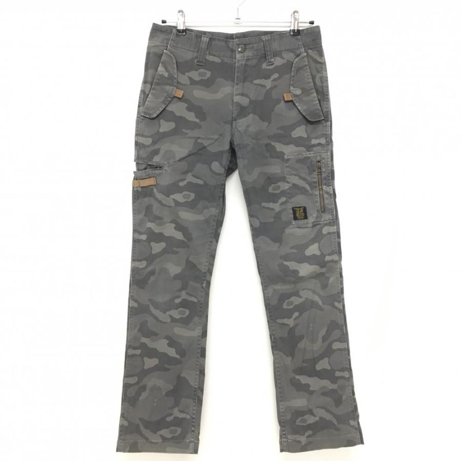 EDWIN（エドウィン） パンツ カーキ×グレー 迷彩 カモフラ柄 総柄