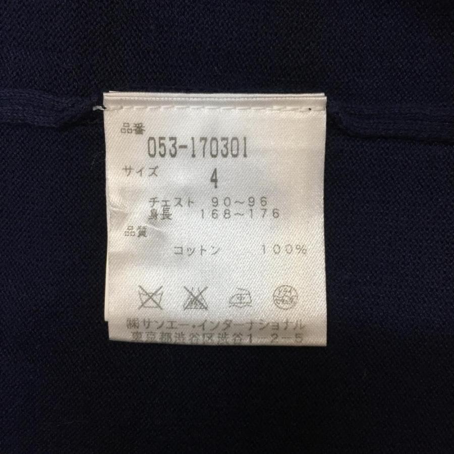 PEARLY GATES パーリーゲイツ 長袖ニットセーター ネイビー 薄手