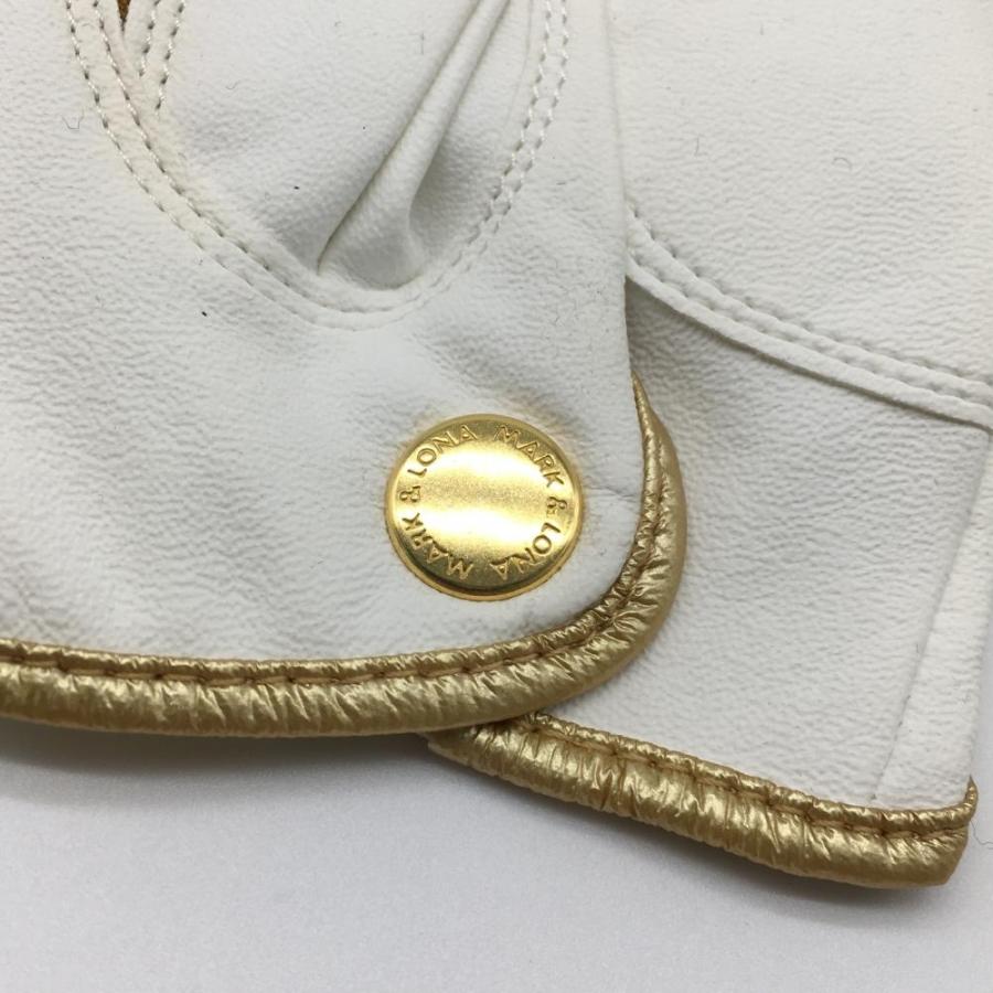 マークアンドロナ グローブ ゴルフ レディース 美品 ホワイト 白