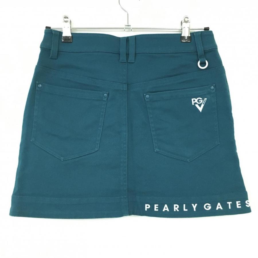 値下げ！パーリーゲイツ　スカート　グリーン　サイズ1 PEARLY GATES（パーリーゲイツ） ストレッチスカート ブルーグリーン