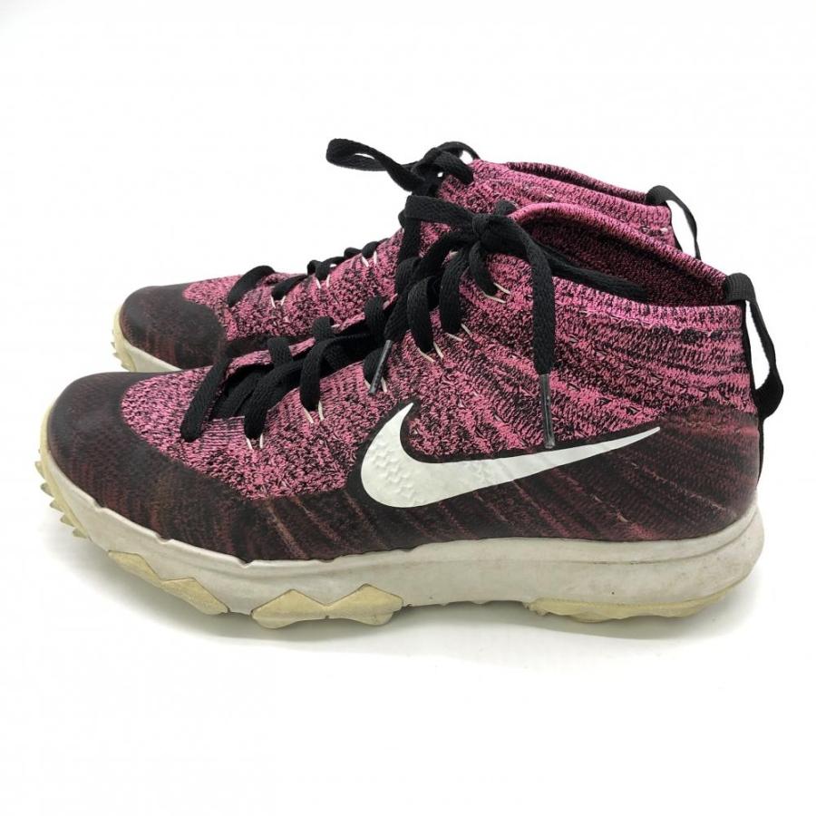 NIKE ナイキ ニットゴルフシューズ ピンク×黒 819007 フライ NIKE ナイキ ニットゴルフシューズ ピンク×黒 819007 フライ