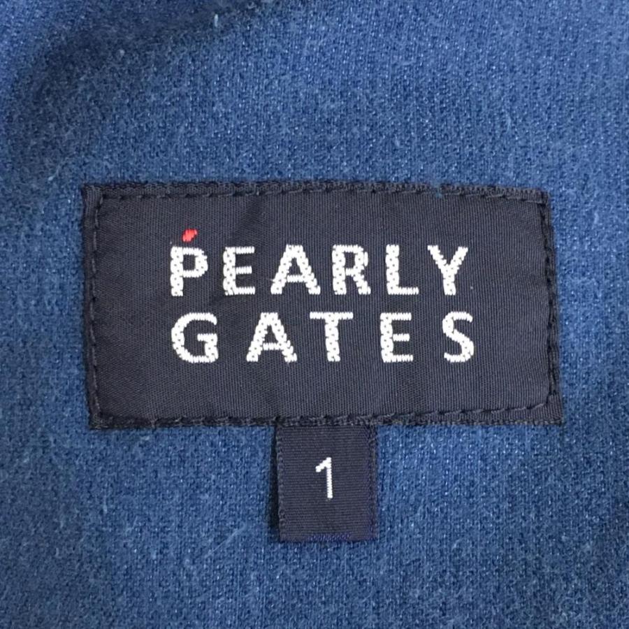 パーリーゲイツ スカート　ストラップ付　ネイビー Peサッカーストライプスカート | PEARLY GATES（パーリーゲイツ