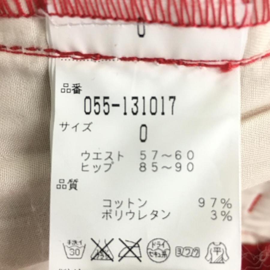 PEARLY GATES（パーリーゲイツ） パンツ レッド シンプル 5ポケット