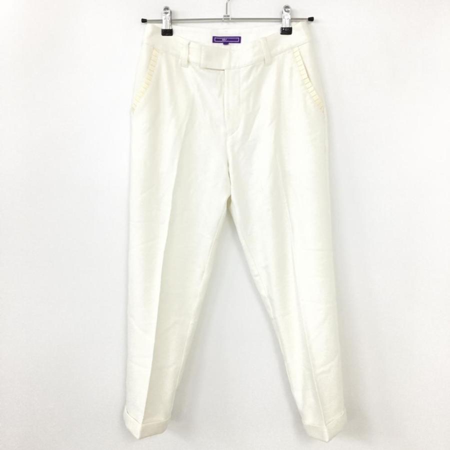 ビームスゴルフ(BEAMS)｜パンツ　ホワイト BEAMS 【美品】ビームスゴルフ パンツ 白 裏起毛 ポケット口