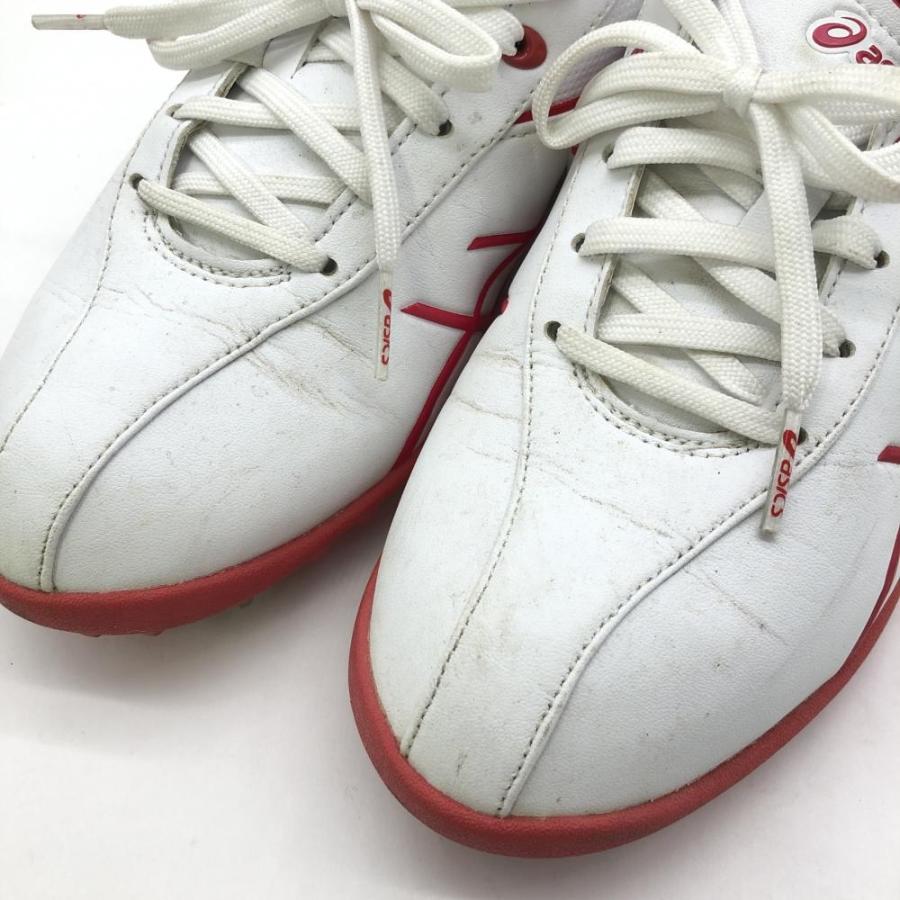 ASICS アシックス ゴルフシューズ 白×ピンク TGN904 レディース