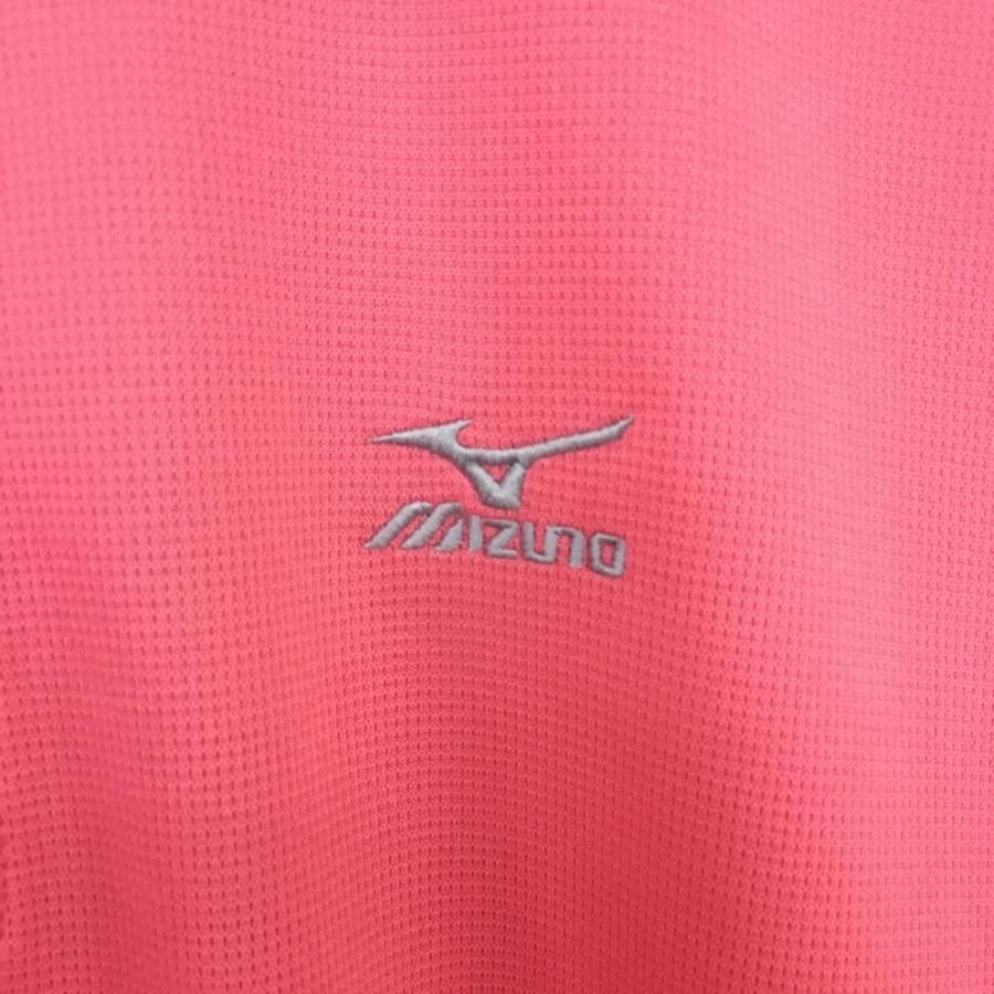 MIZUNO（ミズノ） 半袖ポロシャツ ピンク シンプル バックプリント