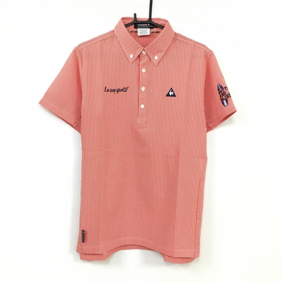 25%OFF価格／(超美品)le coq sportif ルコック 半袖ポロシャツ レッド