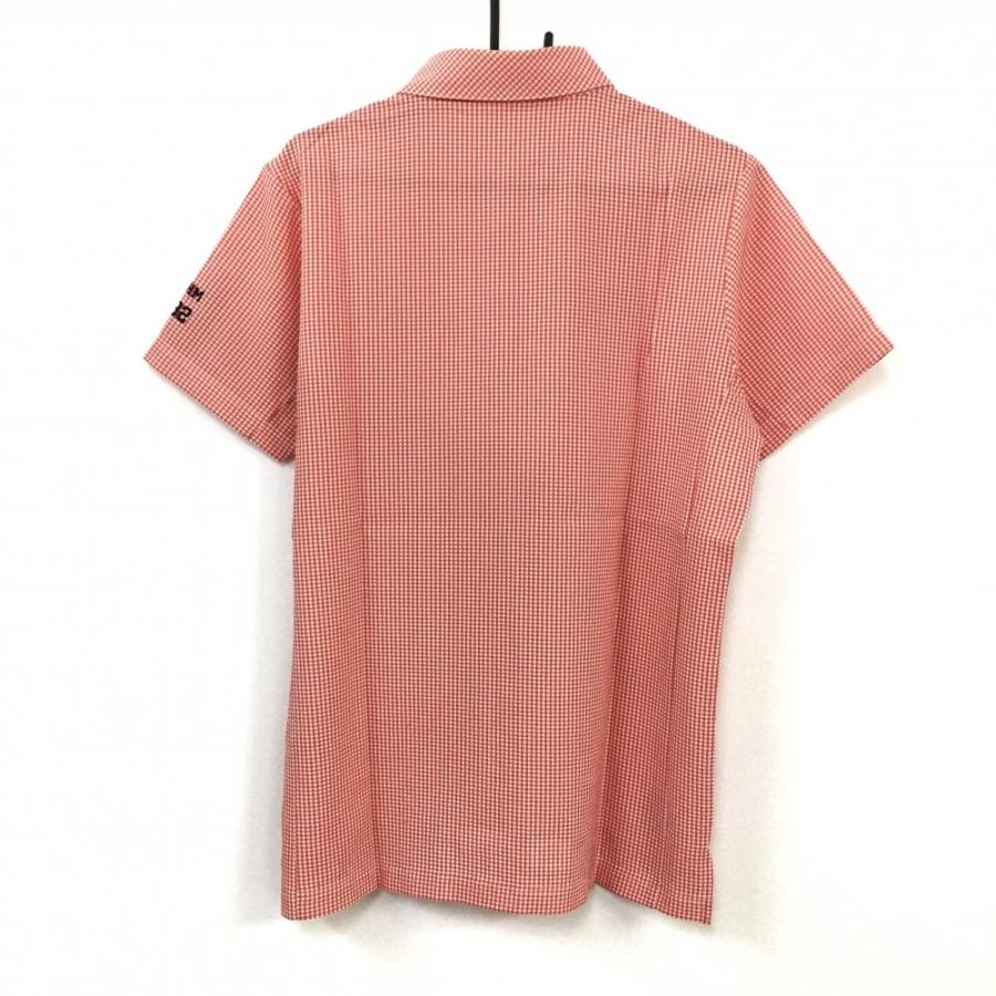 le coq sportif チェックシャツ 3L 半袖 ゴルフ 美品 メンズ 25%OFF価格／(超美品)le coq sportif ルコック 半袖ポロシャツ レッド