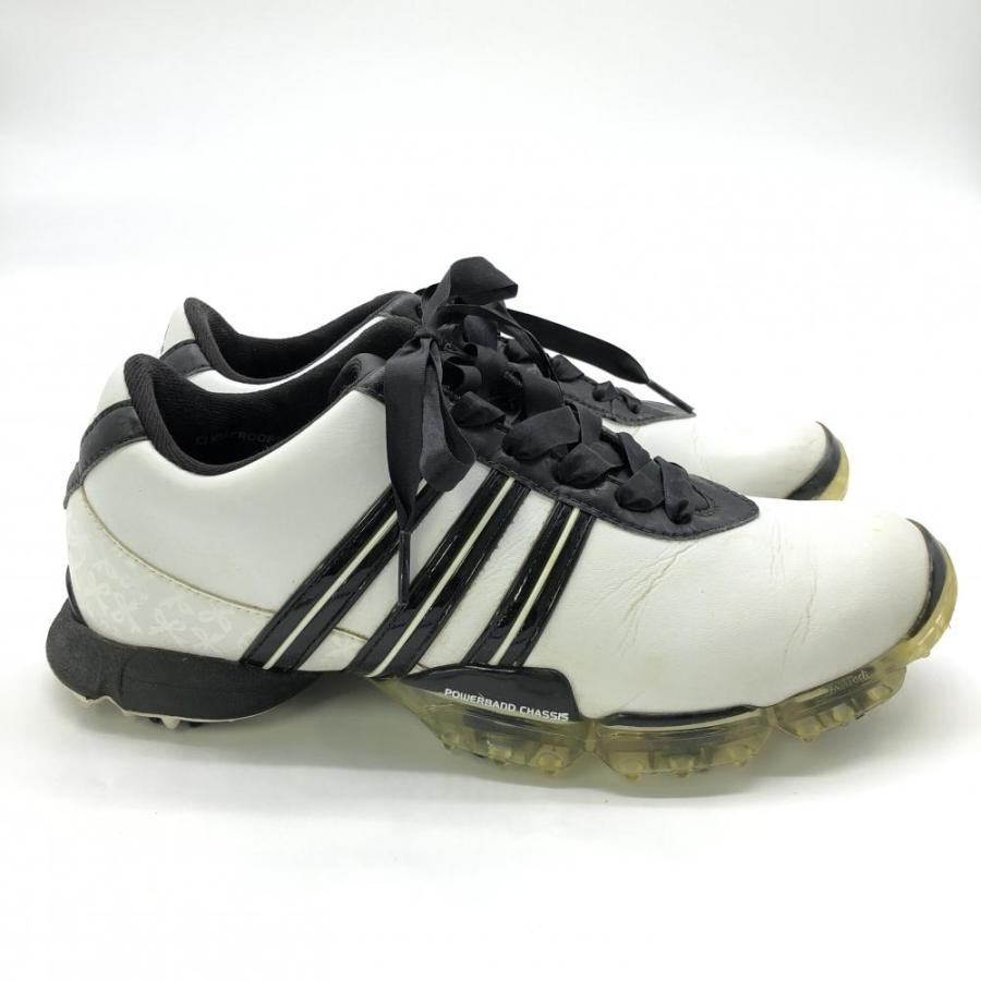 adidas（アディダス） ゴルフシューズ 白×黒 EVG791003 レディース 24