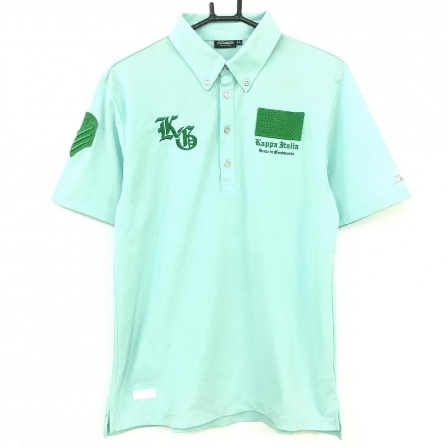 kappa ゴルフウェア メンズ ポロシャツ 半袖 グリーン 緑 - ウエア(男性用)
