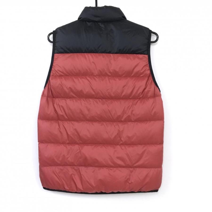 20%OFF価格／(美品)Kappa カッパ ダウンベスト レッド×黒 バイカラー