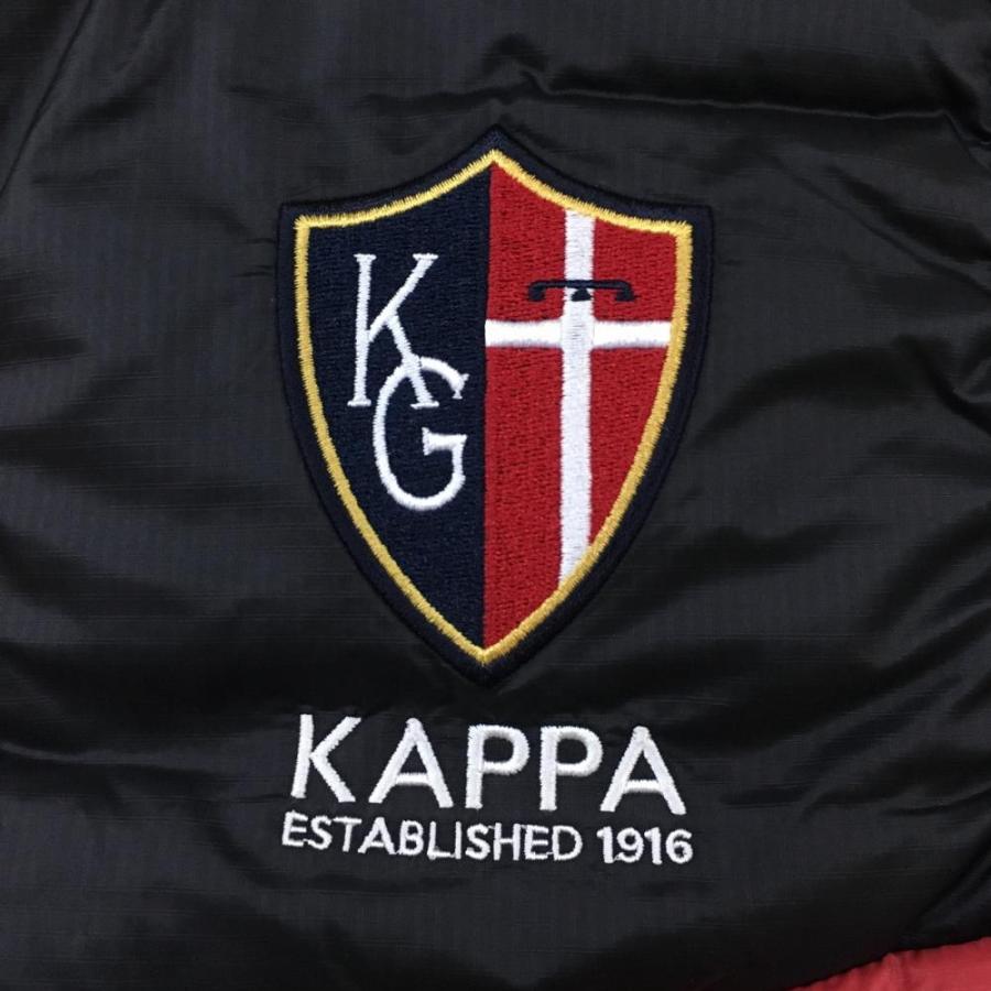 20%OFF価格／(美品)Kappa カッパ ダウンベスト レッド×黒 バイカラー