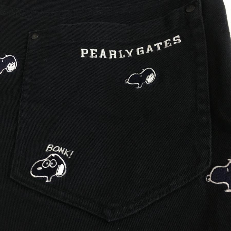 PEARLY GATES パーリーゲイツ スカート ネイビー×白 スヌーピー総柄