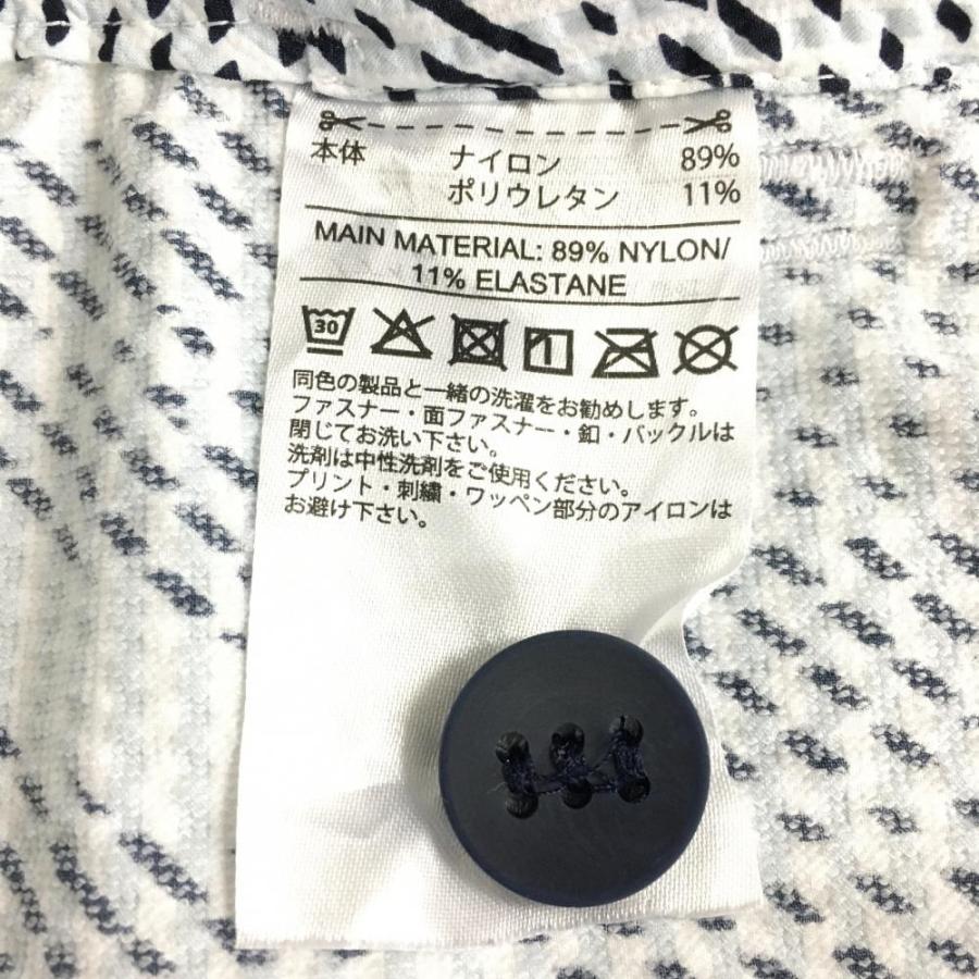 adidas（アディダス） ハーフパンツ ライトブルー×黒 総柄 レディース