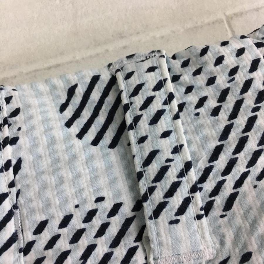 adidas（アディダス） ハーフパンツ ライトブルー×黒 総柄 レディース