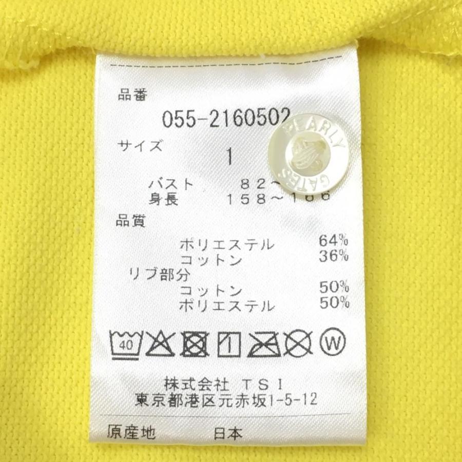 PEARLY GATES（パーリーゲイツ） 半袖ポロシャツ イエロー×ネイビー