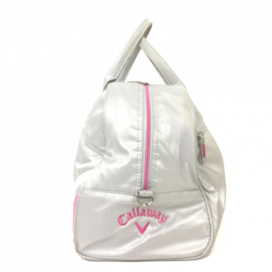 Callaway（キャロウェイ） 2WAYボストンバッグ ライトグレー×ピンク
