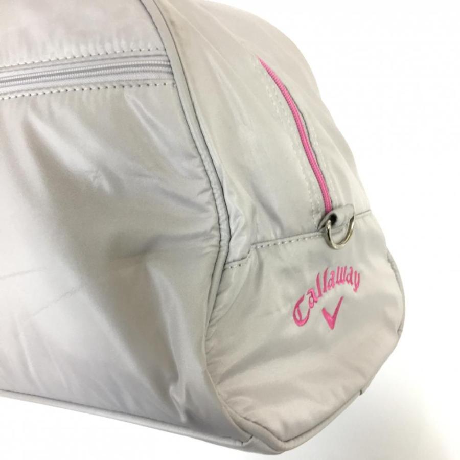 Callaway（キャロウェイ） 2WAYボストンバッグ ライトグレー×ピンク